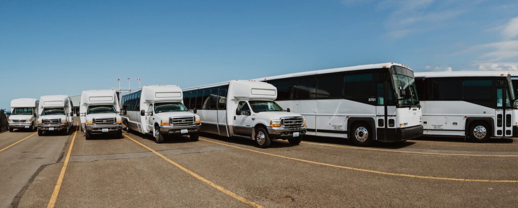 Puget Sound Excursions Charter bus fleet